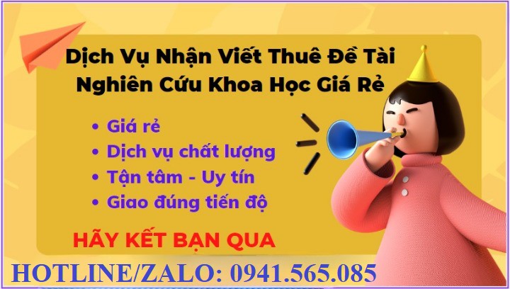viết thuê nghiên cứu khoa học