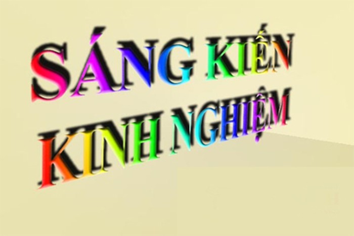 nhận làm sáng kiến kinh nghiệm