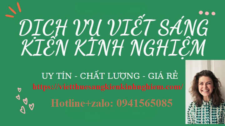 viết sáng kiến kinh nghiệm