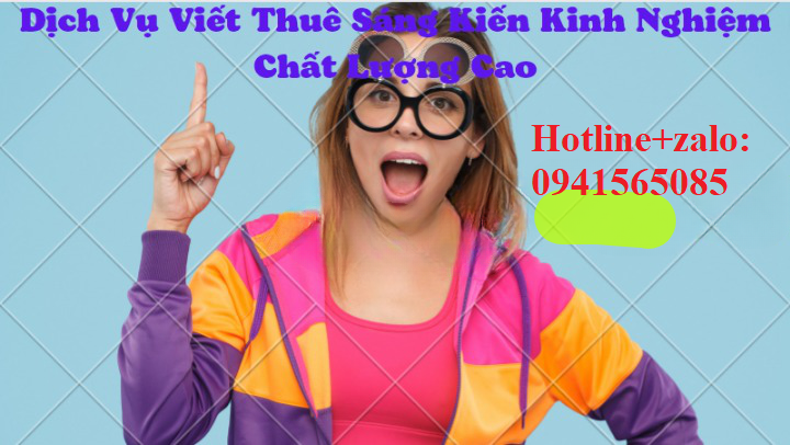 Hỗ trợ viết sáng kiến kinh nghiệm